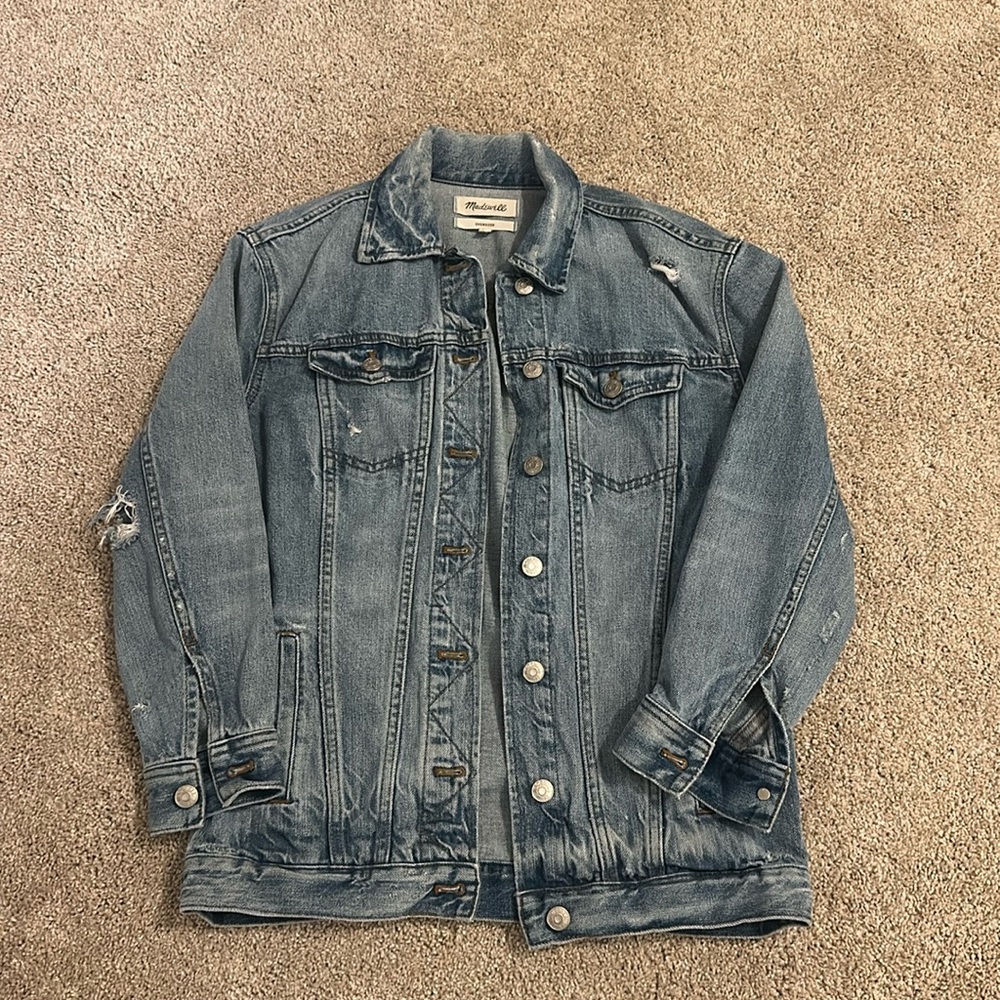 Madewell women’s oversized denim jacket size XS